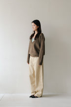 Soft Layered Knit Set-BROWN