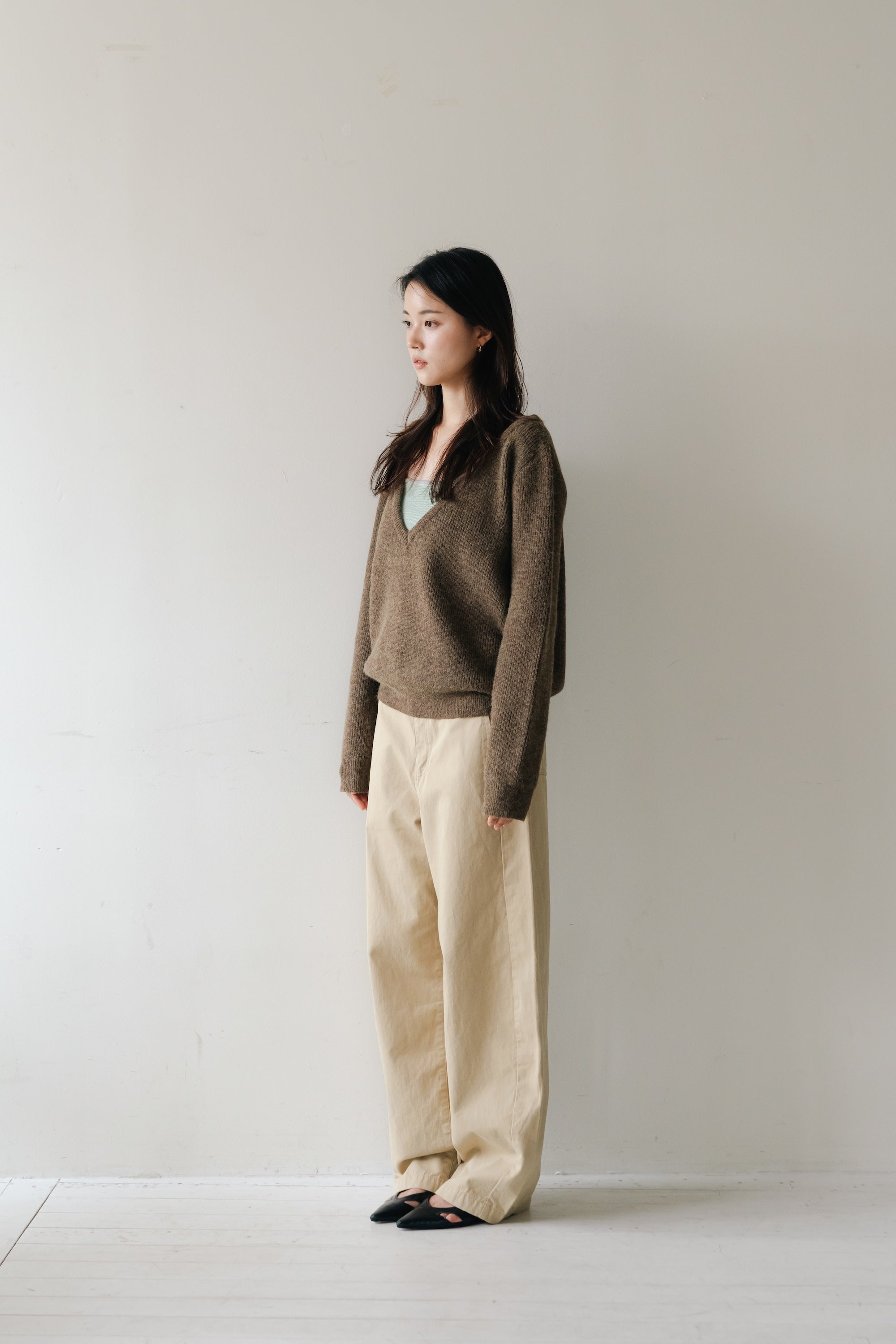 Soft Layered Knit Set-BROWN
