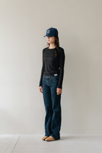 Layered basic tops-BLACK
