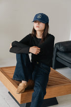 Lace Cap-NAVY
