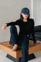 Layered basic tops-BLACK