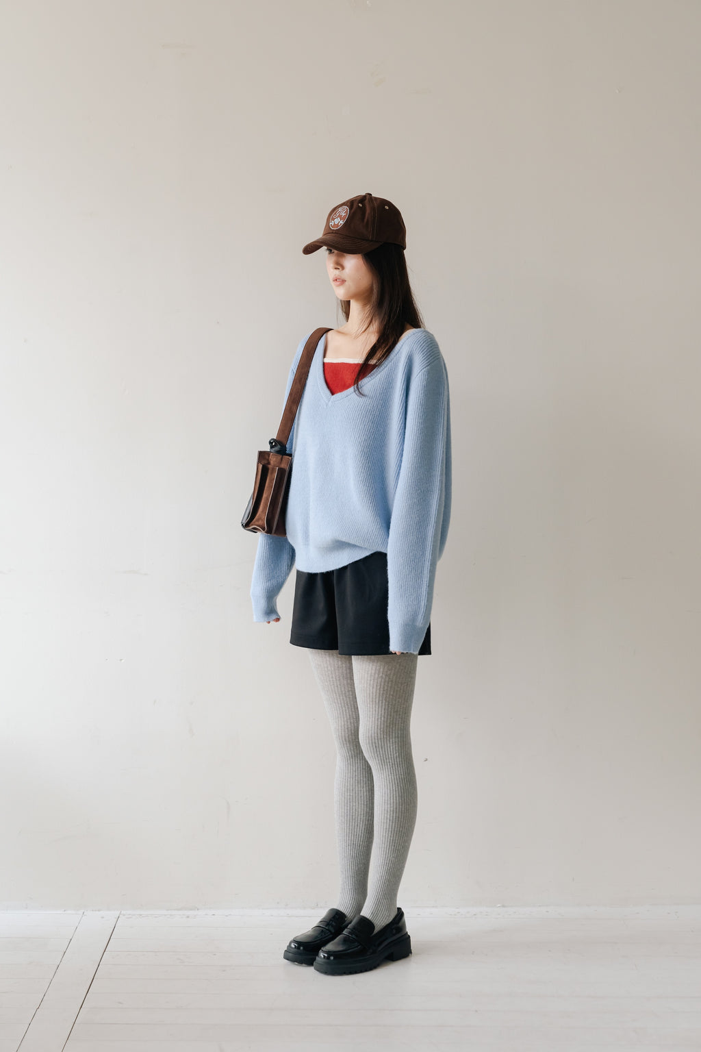 Soft Layered Knit Set-BLUE