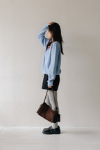 Soft Layered Knit Set-BLUE