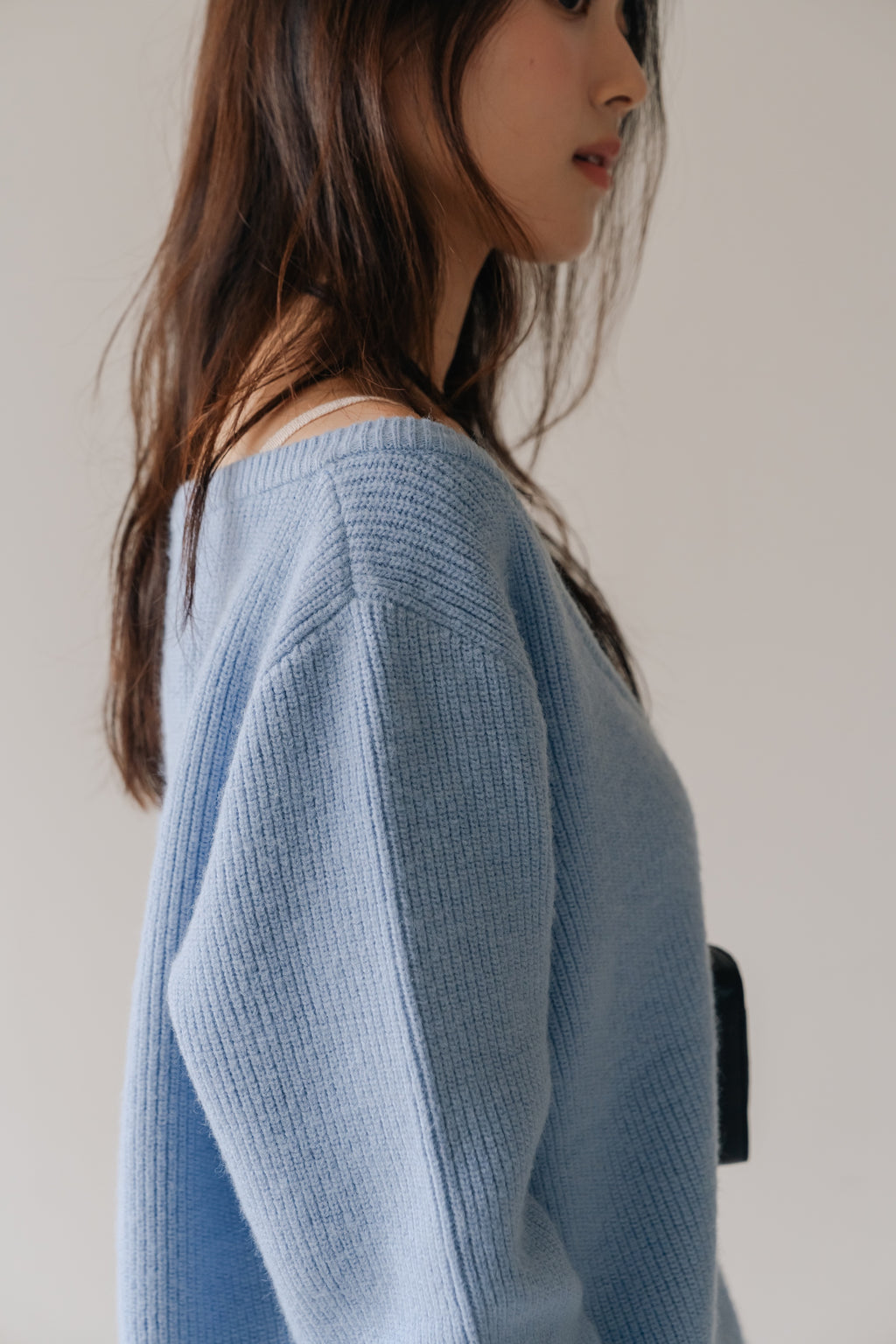 Soft Layered Knit Set-BLUE