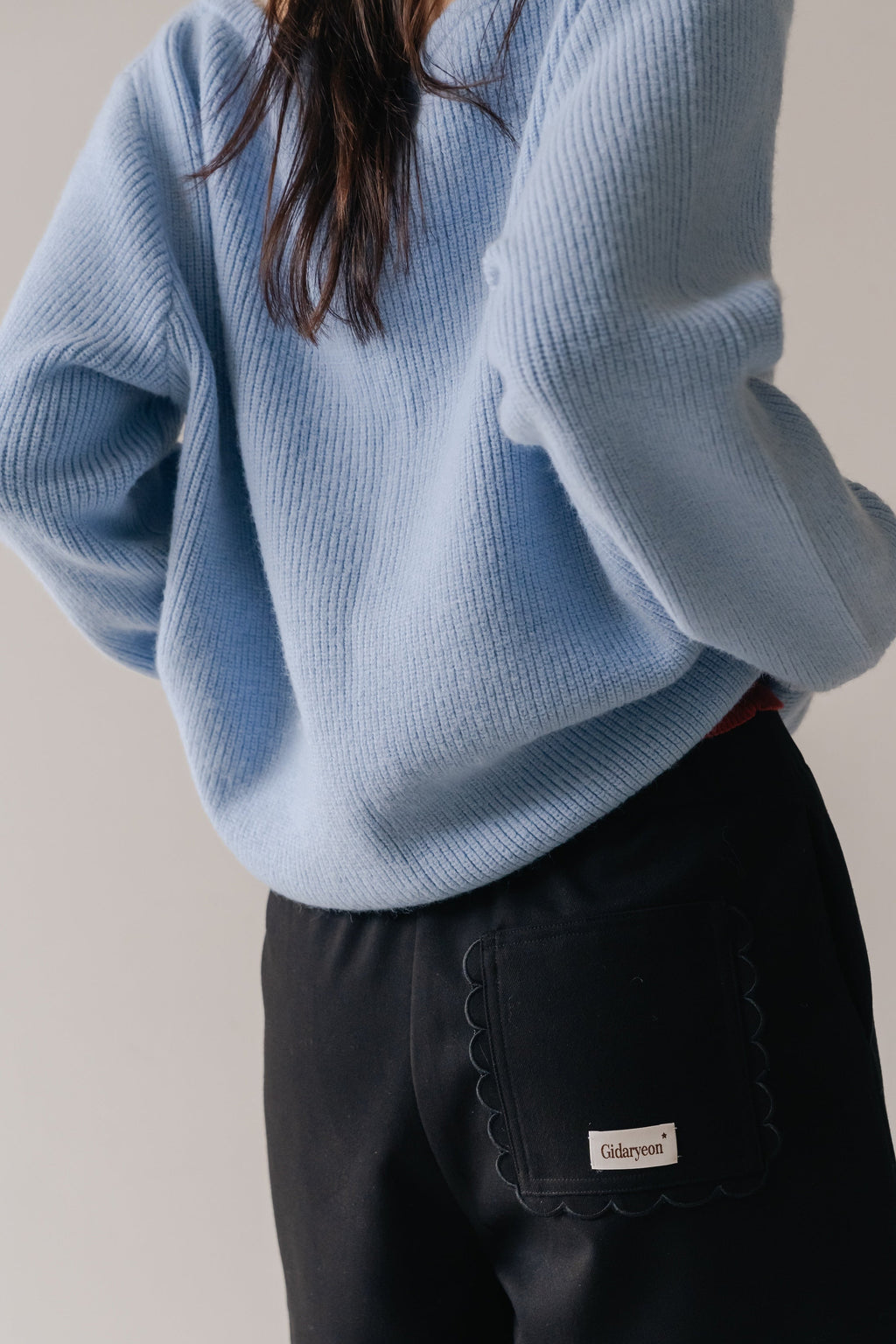 Soft Layered Knit Set-BLUE