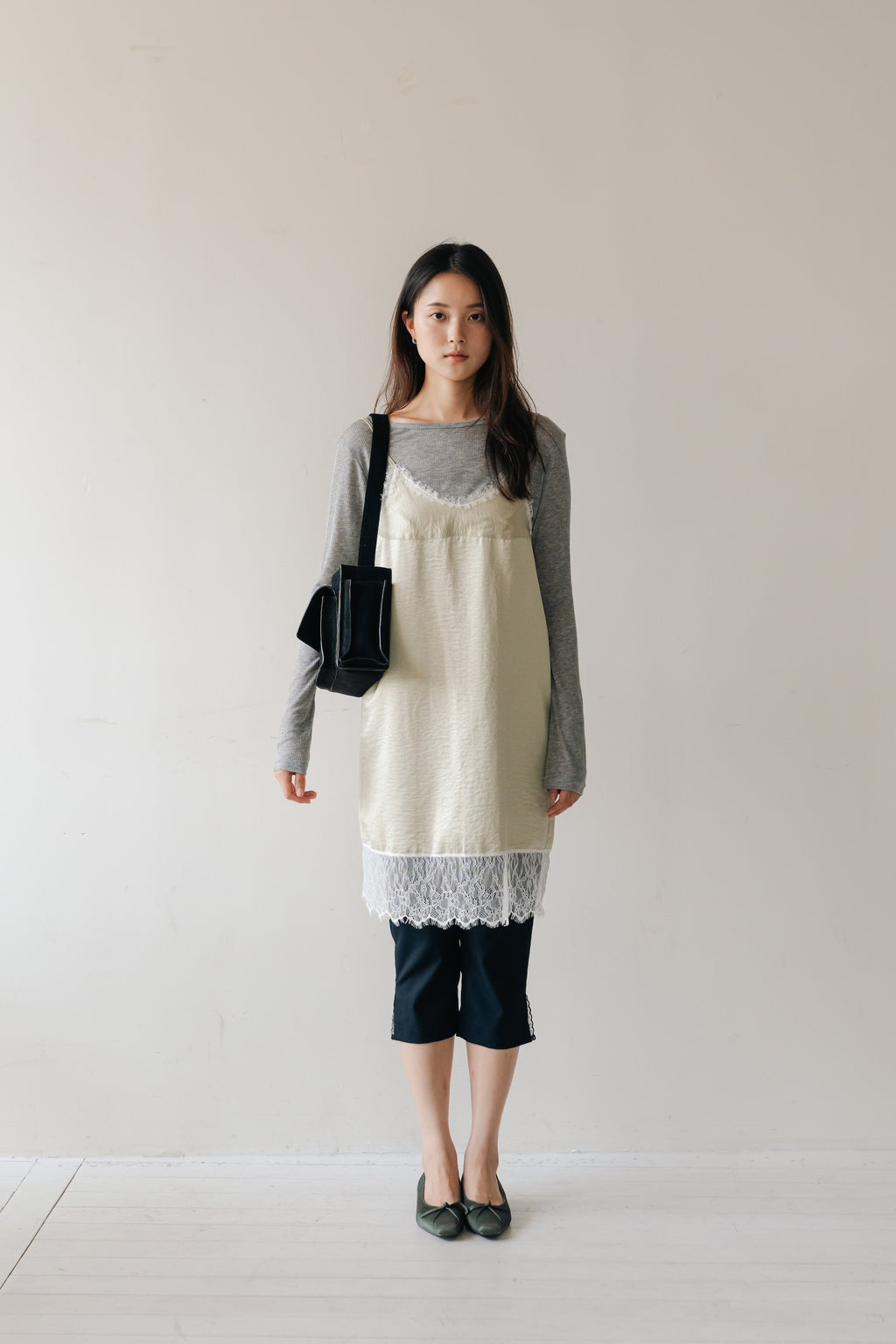Layered basic tops-GREY