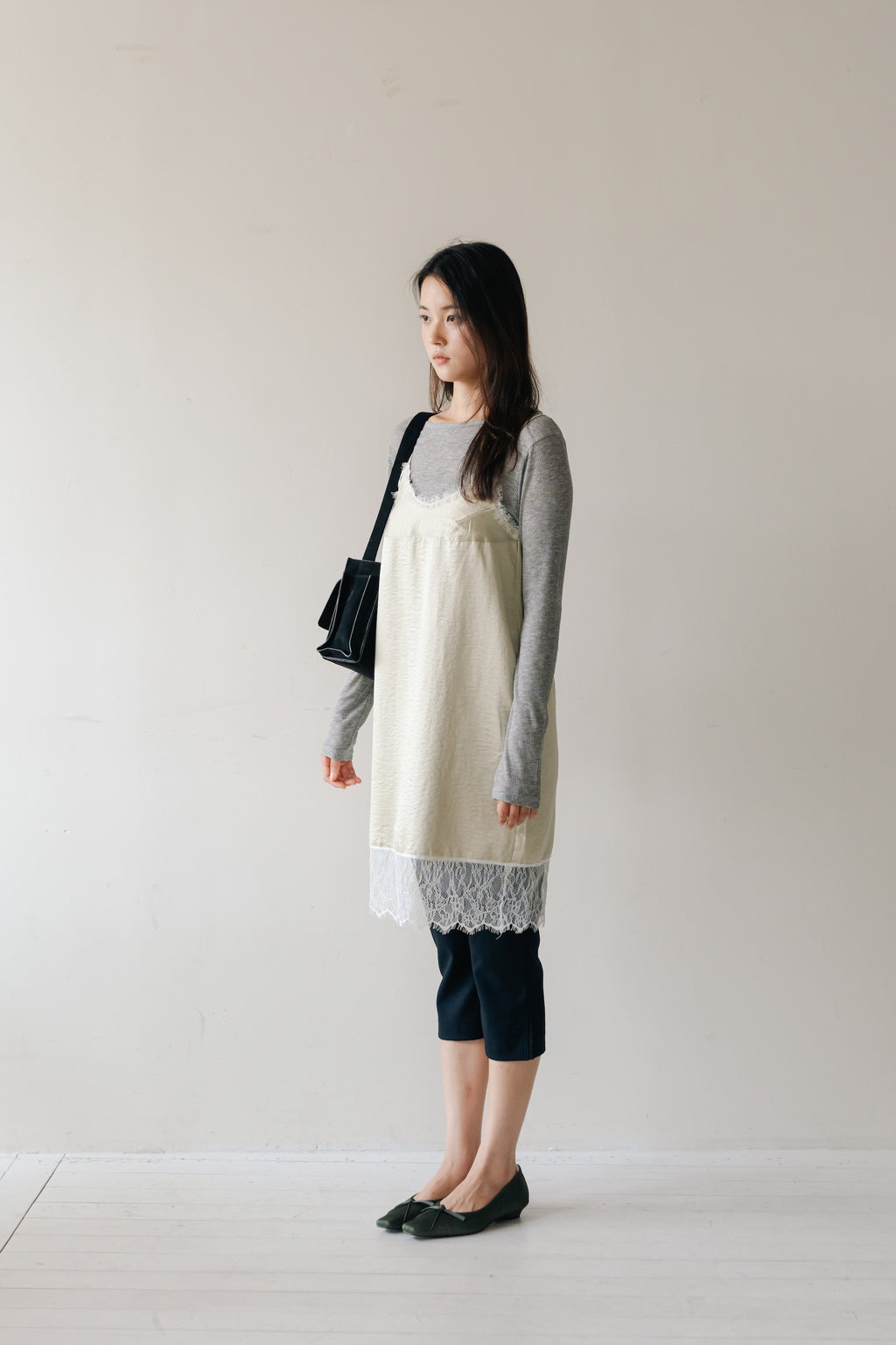 Layered basic tops-GREY