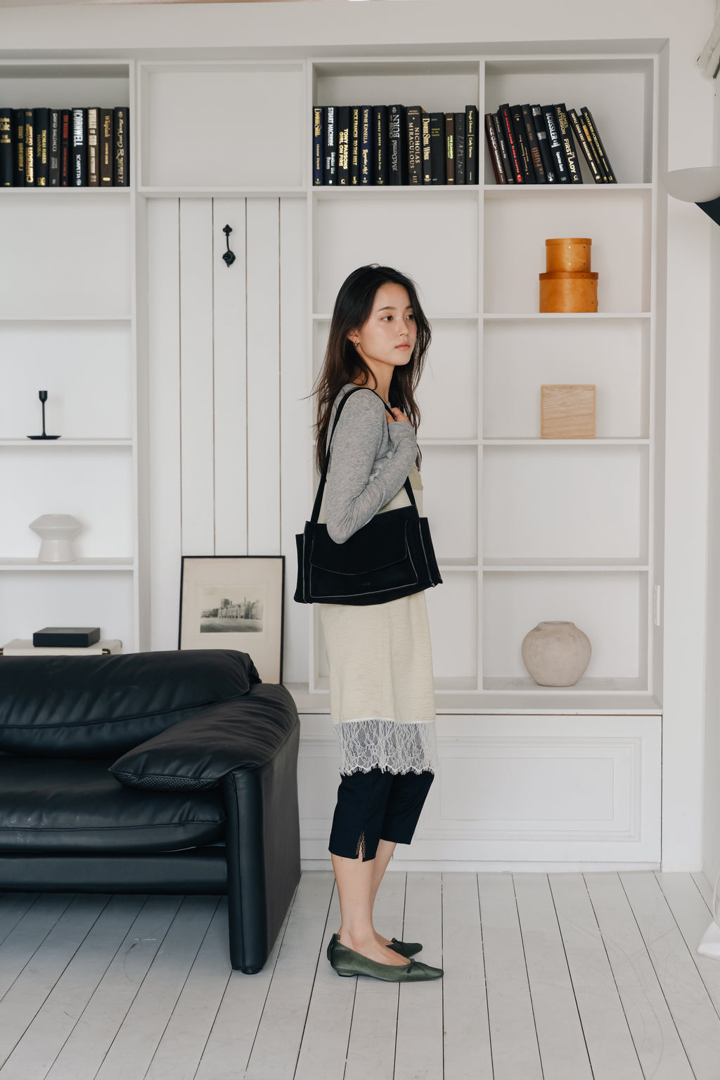 Layered basic tops-GREY