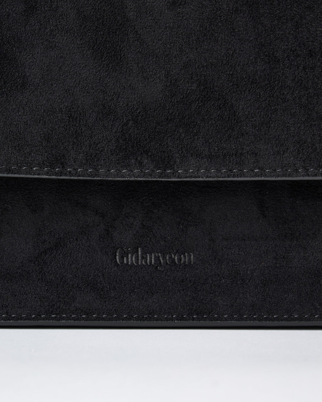 Suede Shoulder Bag-BLACK