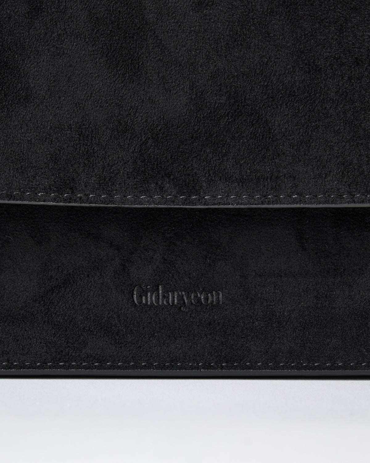 Suede Shoulder Bag-BLACK