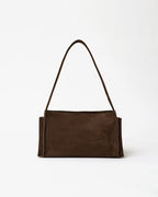 Suede Shoulder Bag-BROWN