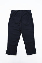 Cropped Slim Pants-NAVY