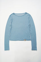 Layered basic tops-BLUE