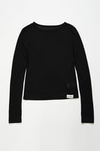 Layered basic tops-BLACK