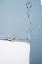Layered basic tops-BLUE