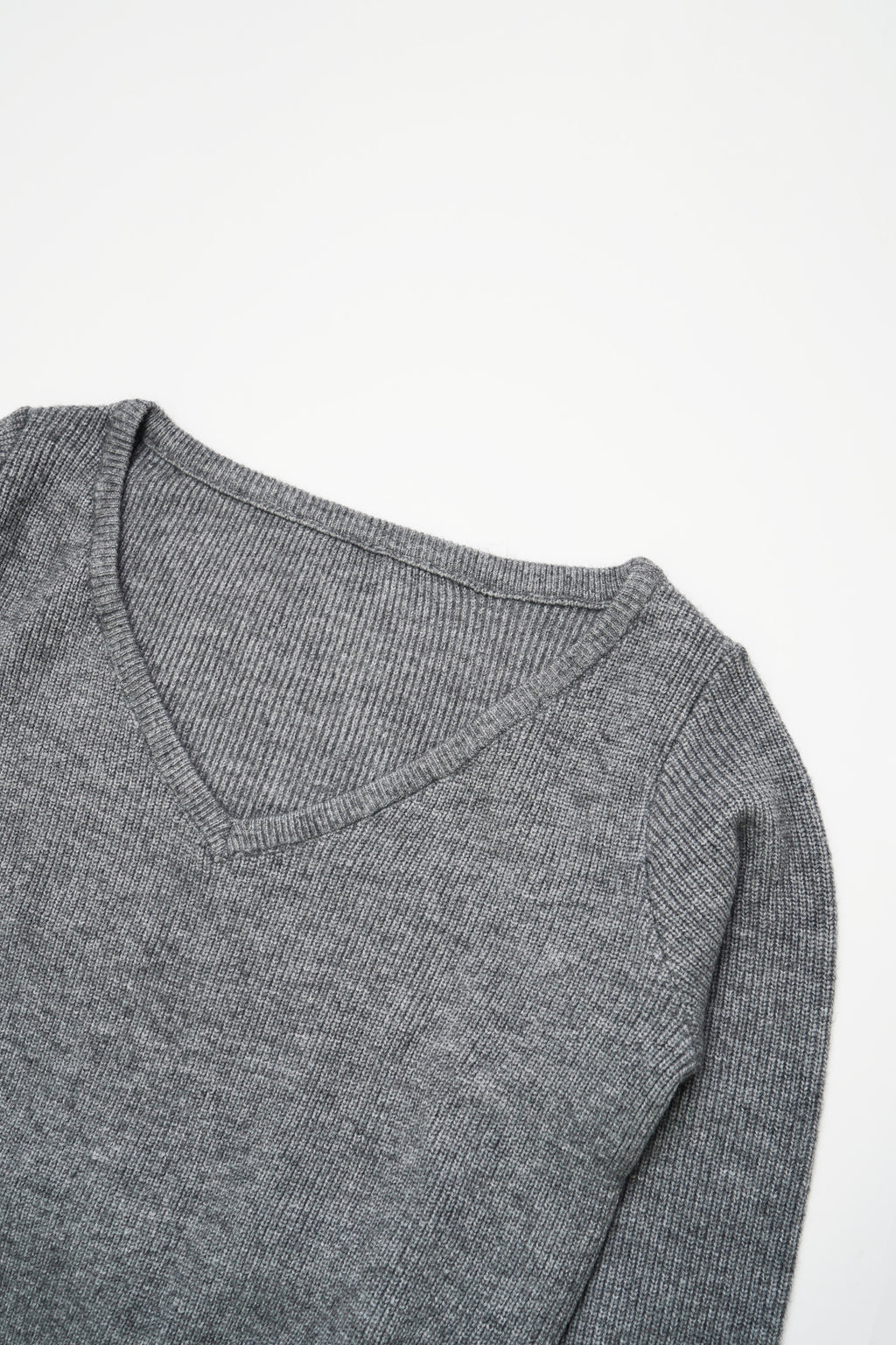Soft Layered Knit Set-GREY