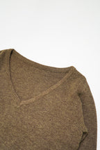 Soft Layered Knit Set-BROWN
