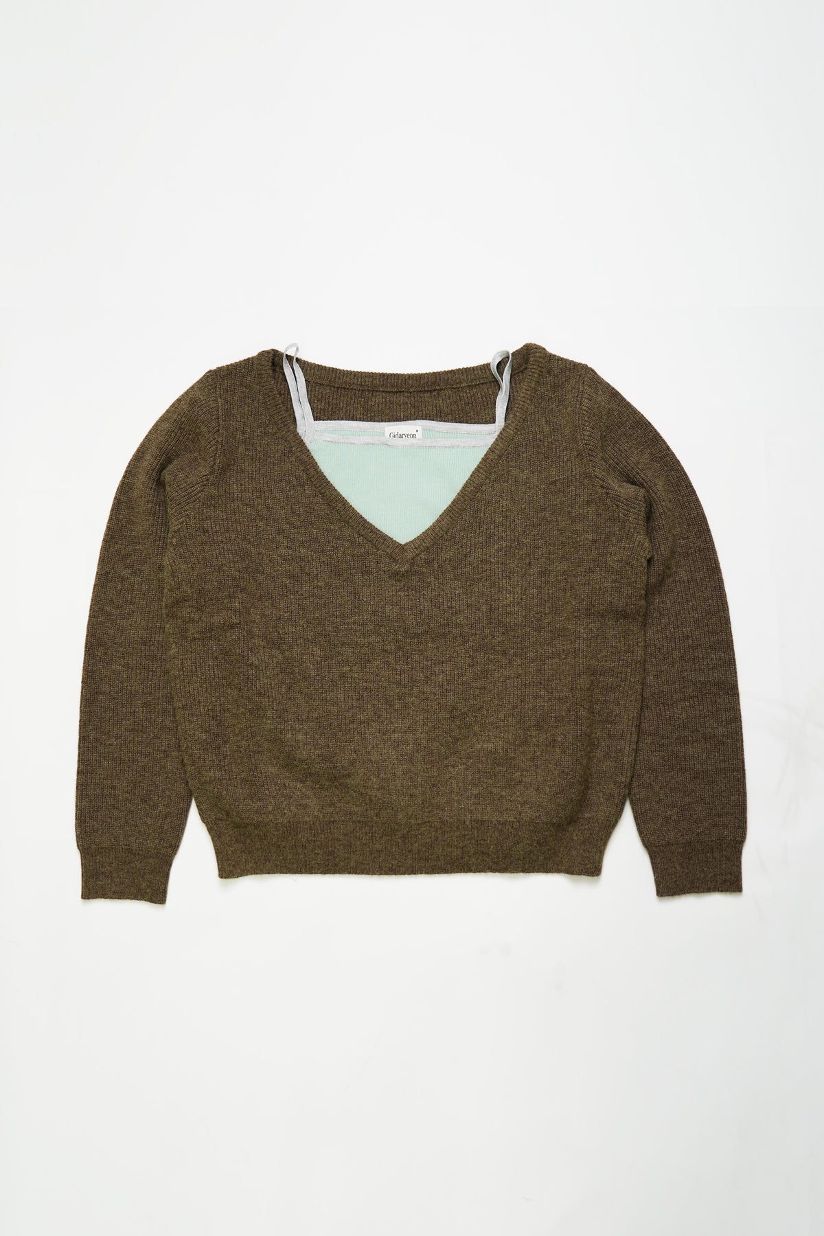 Soft Layered Knit Set-BROWN