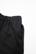Back Frill Shorts-BLACK