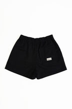 Back Frill Shorts-BLACK